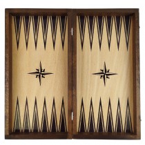 Chess and backgammon set 34 cm, beech screen printing