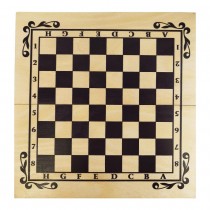Chess and backgammon set 34 cm, beech screen printing