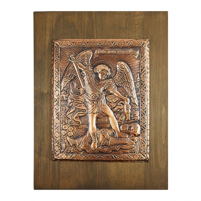 Large Copper icon Saint Archangel Michael