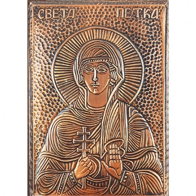Copper Icon Saint Petka - Large