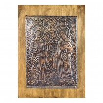 St. Apostles Peter and Paul Copper Icon – Large