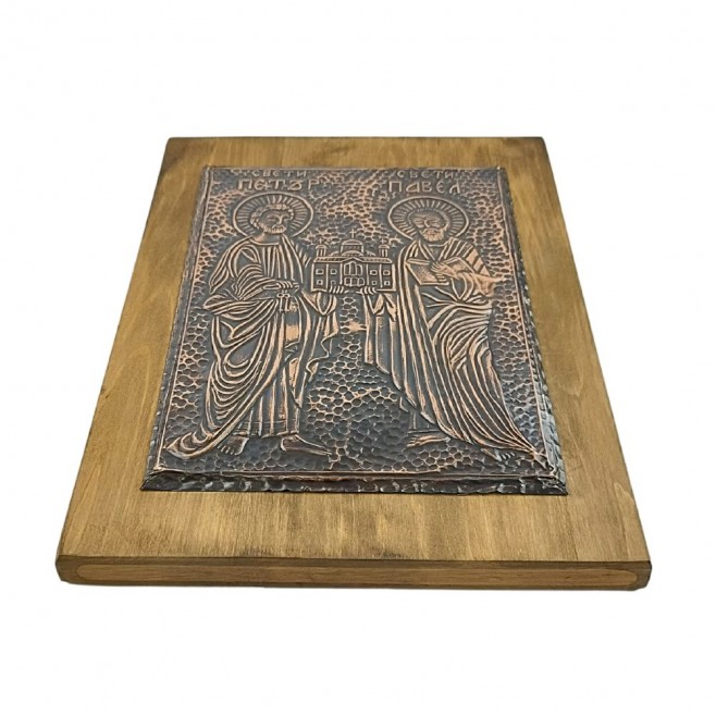 St. Apostles Peter and Paul Copper Icon – Large