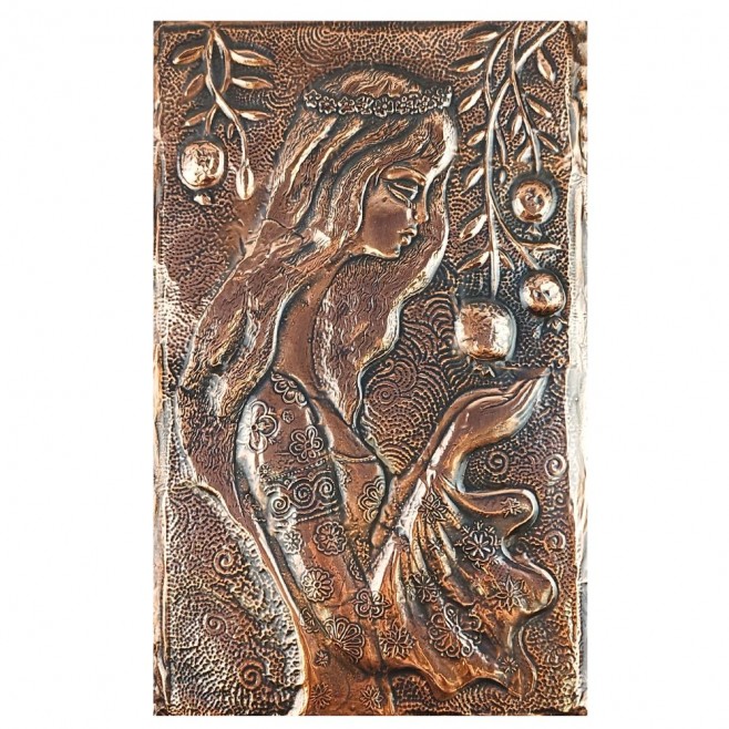Copper sculpture of the goddess Demeter
