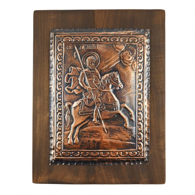 Copper Icon Saint Mina