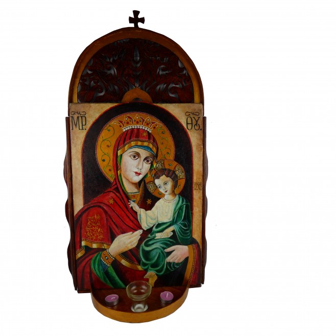 ДОМАШЕН ИКОНОСТАС БОГОРОДИЦА С МЛАДЕНЕЦА