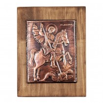 Copper Icon Saint Demetrius of Thessaloniki