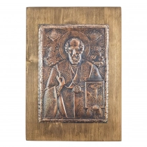 Copper Icon Saint Nicholas