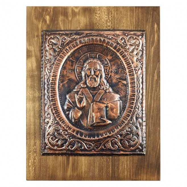 Copper Icon Jesus Christ – Large