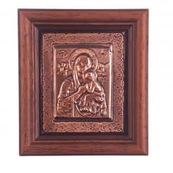 Copper Icon Mother of God