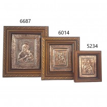 Copper Icon Virgin Mary