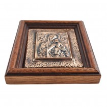 Copper Icon Virgin Mary
