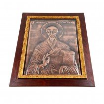 МЕДНА ИКОНА ГОЛЯМА В РАМКА СВЕТИ КЛИМЕНТ ОХРИДСКИ