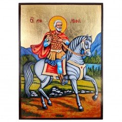 СПЕЦИАЛНА РЪЧНО РИСУВАНА ИКОНА СВЕТИ МИНА