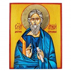 РЪЧНО РИСУВАНА ИКОНА СВЕТИ АНДРЕЙ ПЪРВОЗВАНИ