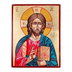 Ръчно рисувана икона исус христос