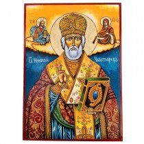 СПЕЦИАЛНА РЪЧНО РИСУВАНА ИКОНА СВЕТИ НИКОЛАЙ ЧУДОТВОРЕЦ