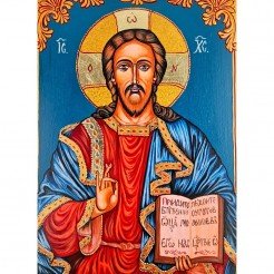 СПЕЦИАЛНА РЪЧНО РИСУВАНА ИКОНА ИСУС ХРИСТОС ПАНТОКРАТОР