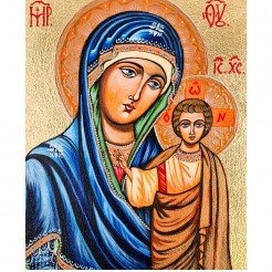 РИСУВАНА ИКОНА СВЕТА БОГОРОДИЦА КАЗАНСКА