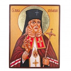 РЪЧНО РИСУВАНА ИКОНА СВЕТИ ЛУКА КРИМСКИ