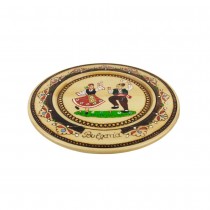 Wooden Plate Pyrography With Folklore Motifs 18