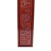 Wine box with carvings, mahogany